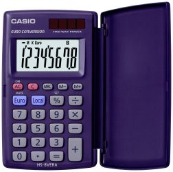 Casio HS-8VERA Kalkulator kieszonkowy granatowy Wyświetlacz: 8 energią słoneczną, bateryjne (S x W x G) 62.5 x 10 x 104