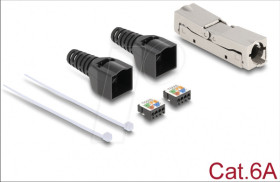 87064 RJ45 connector LSA > LSA, Cat.6a, tool-free