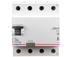Wyłącznik różnicowoprądowy 4P 25A 0,03A typ AC P304 RX3 402062