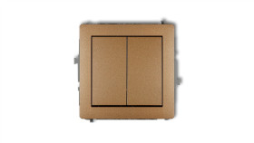 Deco Przycisk Dwubiegunowy Złoty Metalik 8Dwp-44.2