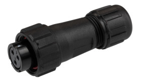 Złącze wielostykowe przemysłowe 3-pinowe Miniaturowe Montaż na kablu Wtyczka RS PRO