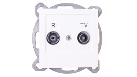 As Gniazdo Antenowe Rtv Zakończeniowe 10Db Ecru Gpa-10Gpz/M/27