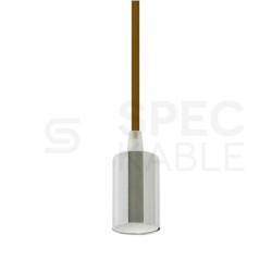 Lampa dekoracyjna wisząca oprawka chrom + przewód brązowy dł:1000mm E27 max 60W IP20 V-TAC VT-7338-BN