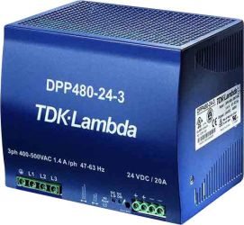 Zasilacz na szynę DIN TDK-Lambda DPP480-24-1, 24 V/DC, 20 A, 480 W