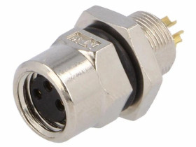 Złącze M8, żeńskie, PIN:3, gniazdo, proste, 60V 8-03PFFS-SH7001