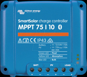 SCC075010060R SmartSolar MPPT 75/10 10 A solar charge controller