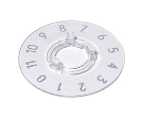 Pokrętło potencjometru Wałek okrągły Przezroczysty OKW