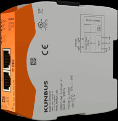PROFINET gateway for RevPi Connect S, Connect+, Core S, Core 3+, Core 3, (W x H x D) 22.5 x 96 x 110.4 mm, PR100074
