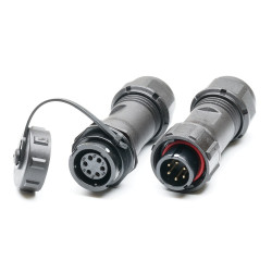 Przemysłowe złącza okrągłe 6, 6-pinowe SY13 Kabel, Układ szeregowy Wtyczka, gniazdo RS PRO