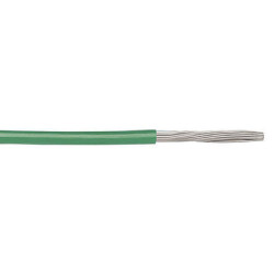 Przewód do urządzeń PTFE 0,09 mm² Zielony Alpha Wire PTFE 28 AWG 600 V dł. 30m 7/0,13 mm +200°C MIL-W-16878/4, NEMA