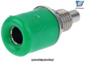 Gniazdo banan 4mm 24.247.4 Amass zielone