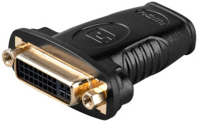 Adapter HDMI™/DVI-I, pozłacany - Połączenie typu Gniazdo HDMI™ (typ A)