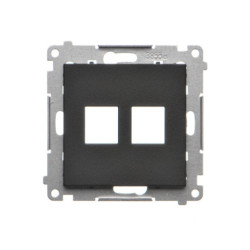 SIMON55 czarny TKP2.01/149 Pokrywa gn. 2xRJ