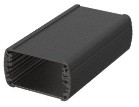 Aluminum enclosure kit, (L x W x H) 57 x 100 x 32 mm, black, IP65, 84066100.HMT1