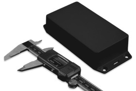 Obudowa ABS szerokość zew. 64 mm długość zew. 112 mm wys. zew. 28 mm Hammond IP54 Czarny