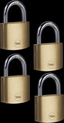 Y110B/40/122/4 Padlock, brass, 40 mm, 4 pieces