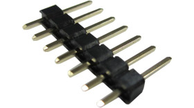 Złącze szpilkowe 7-pinowe raster: 2.54mm -rzędowe RND Przewlekany