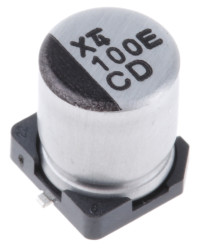 Kondensator 100μF 25V dc SMD Nichicon 6.3 (Dia.) x 7.7mm