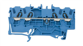 Złączka Szynowa 4-Przewodowa 2,5Mm2 Niebieska 2002-1404 Topjobs