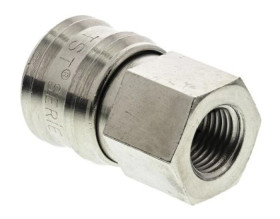 Szybkozłączka pneumatyczna, materiał Mosiądz, złącze G 1/4 żeńskie, RS PRO CEJN 320, JWL 520, JWL 530, Parker PE,