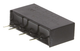 Przetwornica DC-DC, 1W, Uwe 21,6 → 26,4 V DC, Uwy 12V dc, Iwy 84mA, Recom