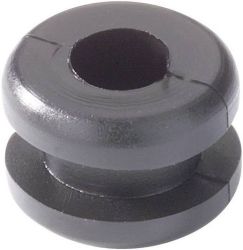 Przepusty HellermannTyton, HV1201B-PVC-BK-N1, 633-02020, (Ø x W) 9.5 mm x 6.5 mm, czarny, 1 szt.