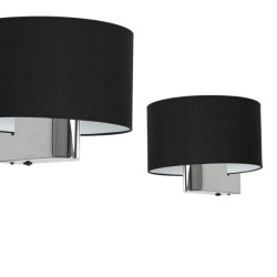 Kinkiet CASINO BLACK/CHROME 1xE27 ML6377 Milagro