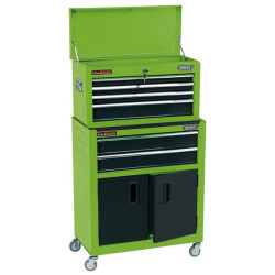 Draper 19566 24&quot; Combined Roller Cabinet and Tool Chest (6 Drawers)