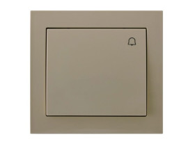 KIER Wyłącznik zwierny przycisk "dzwonek" beżowy ŁP-6W/01 OSPEL