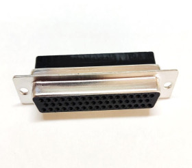 Złącze D-Sub 50-pinowe Żeński Proste Montaż na panelu Prosty Platerowany złotem, Nikiel