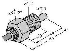 Turck Czujnik zanurzeniowy FCS-GL1/2A4-NAEX/D100 6870460 1 szt.