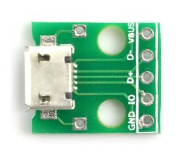 GNIAZDO micro USB typu A DO PŁYTKI PROTOTYPOWEJ