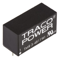 Przetwornica DC-DC, 3W, Uwe 18 → 75 V DC, Uwy 5V dc, Iwy 600mA, TRACOPOWER