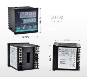 REGULATOR TEMPERATURY PID CH702 (72x72mm) / 24V AC/DC