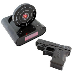 Budzik Cyfrowy SNAJPERA z TARCZĄ zegar + pilot pistolet