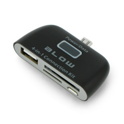 Uniwersalny czytnik nośników pamięci do smartfonów 4w1 - Blow CR01