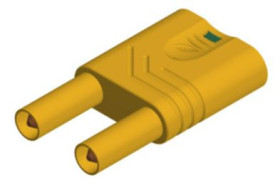 Złącze bananowe Męski Gniazdo bezsprężynowe 4 mm Żółty 32A Hirschmann Test & Measurement rozmiar 4 mm