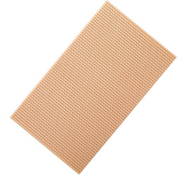 Circuit breadboard, 160 x 100 mm, pitch 2.54 mm, single sided, FR1 hard paper, Cu 35 µm, 1906SA045