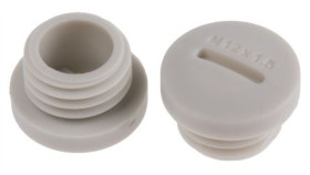 Zaślepka, Szary M12 X 1.5 Gwintowany, Nylon 66, Zaślepianie, 11.7Mm 15Mm Rs Pro