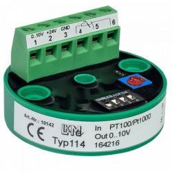 Przetwornik temperatury wy: Pt100/Pt1000 we: 0 → 10 V 15 → 26 V wstrzykiwacza