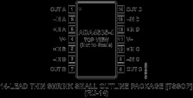10 A, RRIO, Zero Input Crossover Distortion Quad Op Amp