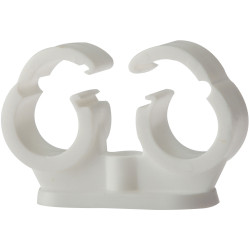ForgeFix PCDC22 Pipe Clip Double Cliplock 22mm Box 50