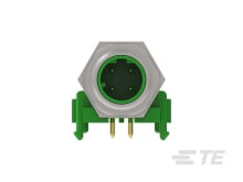 Przemysłowe złącza okrągłe 4-pinowe M12, panelowe Wtyczka TE Connectivity