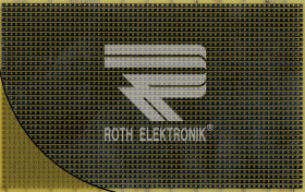 RE520-LF Prototyping board, FR4, spacing 2.54 mm, strips