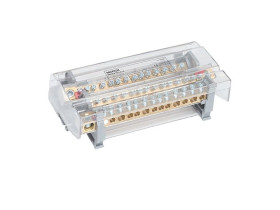 Blok dystrybucyjno-rozdzielczy 4-biegunowy 1x50+4x35+9x16 mm2 TH35 MOBLOCK MAB4161A18 MOREK