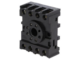 PF083A-E Podstawka PIN: 8 na szynę DIN Podł.elektr: gniazdo okrągłe