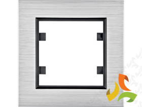 LUMINA PASSION Ramka 1 pojedyncza aluminium srebrne WL9012 HAGER