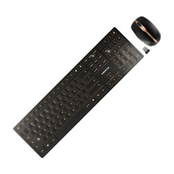 CHERRY JD-9100EU-2 Wireless Keyboard and Mouse Set QWERTY Black