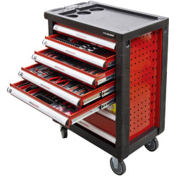 Holzmann WW790W Workshop Trolley Red Durable Ample Storage