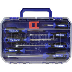 Faithfull FAISDSET8PRO Soft Grip Screwdriver Set, 8 Piece SL/PH/PZ